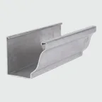 Aluminum K-style gutter.